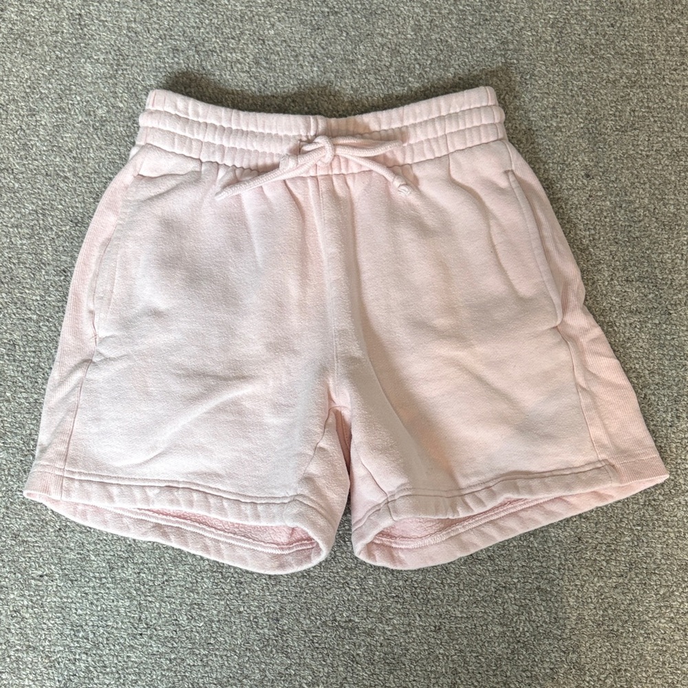 TNA cozy fleece pink sweatshorts